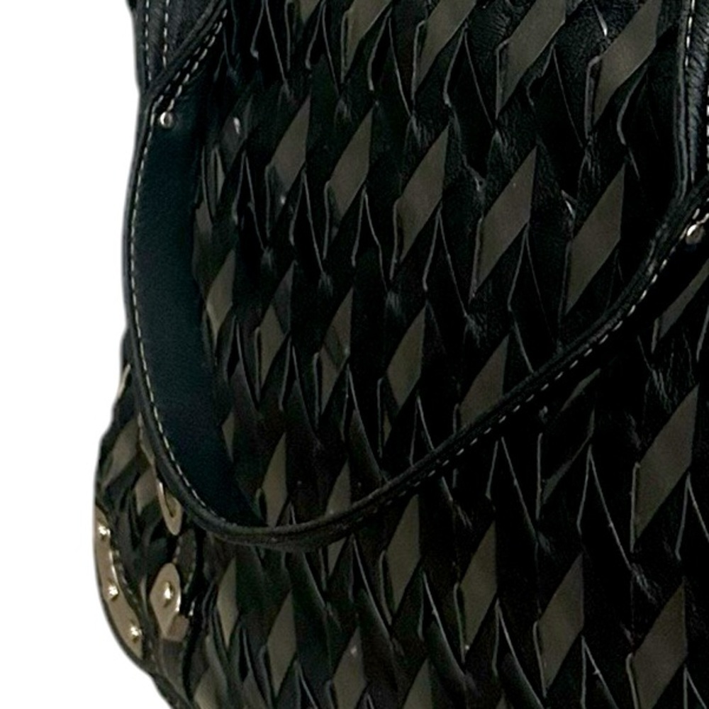 Rafe New York Y2K (Anthropologie) leather and plastic woven larger bag! Lux y2K - Picture 12 of 12